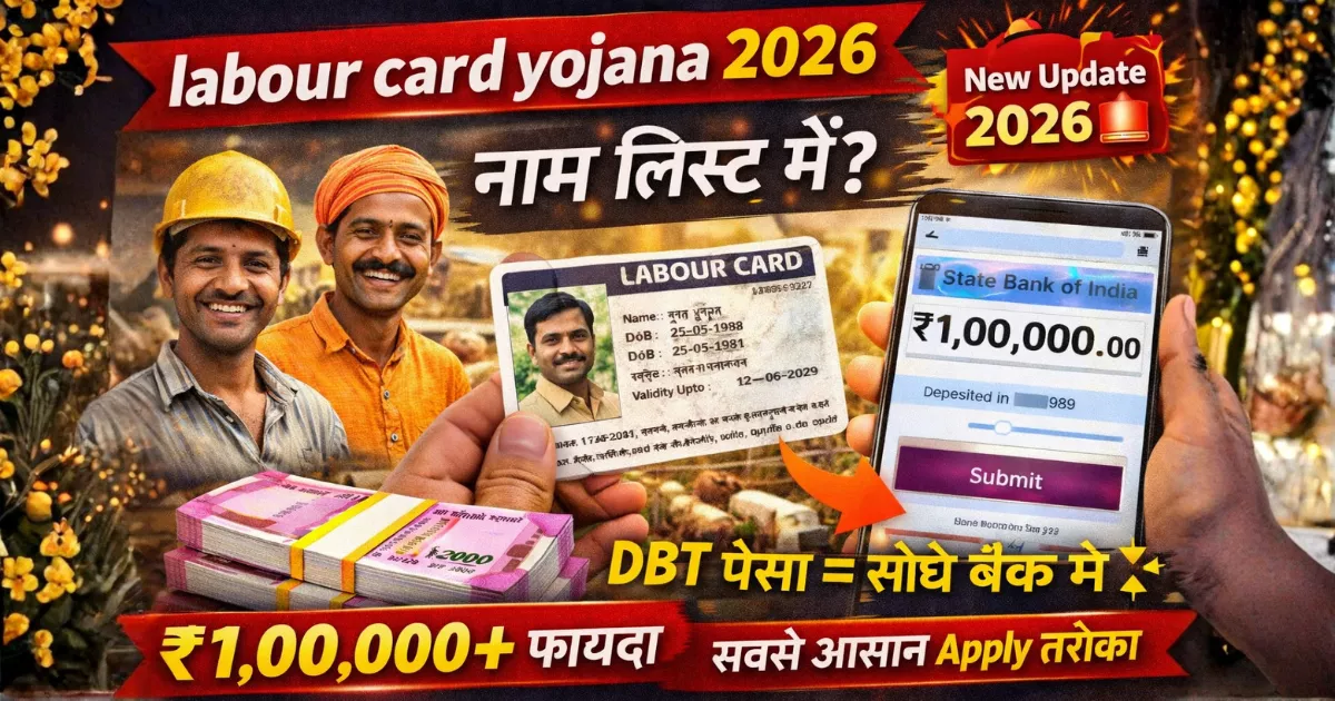 labour card yojana 2026: 10 मिनट में Apply, 30 दिन में लाभ